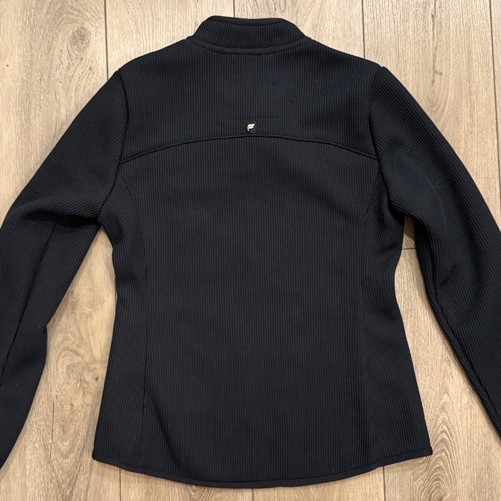 Fabletics Pace Quarter Zip Black Performance Stre… - image 14